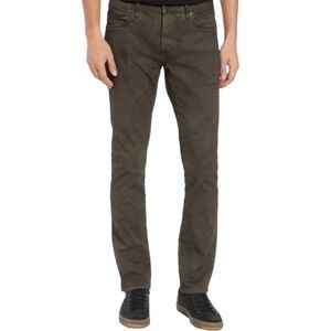 John Varvatos Sz 30 Men's Washed Army Green Soil Bowery Slim Straight Jeans